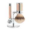 TRADITIONAL SHAVING SET By Muhle Rose Gold Man Of Siam Thailand