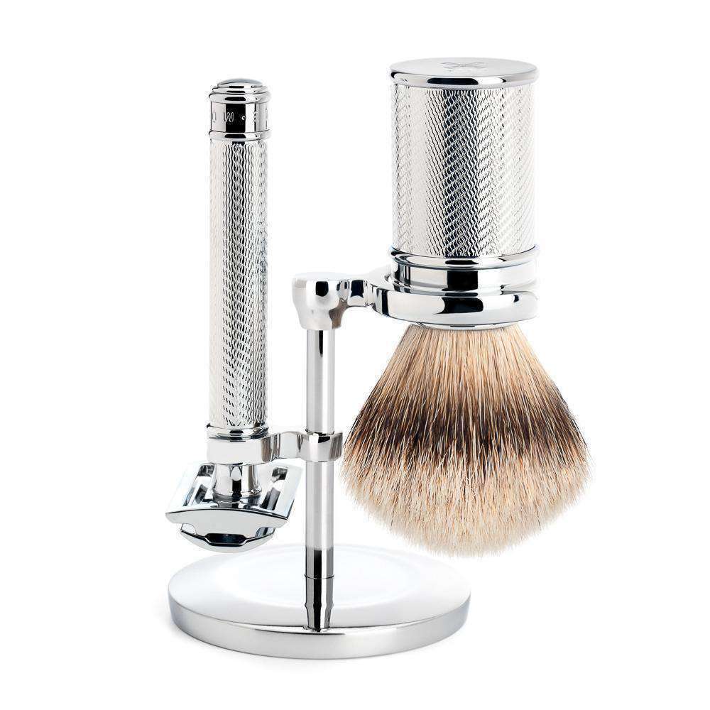 TRADITIONAL SHAVING SET By Muhle Chrome Man Of Siam Thailand