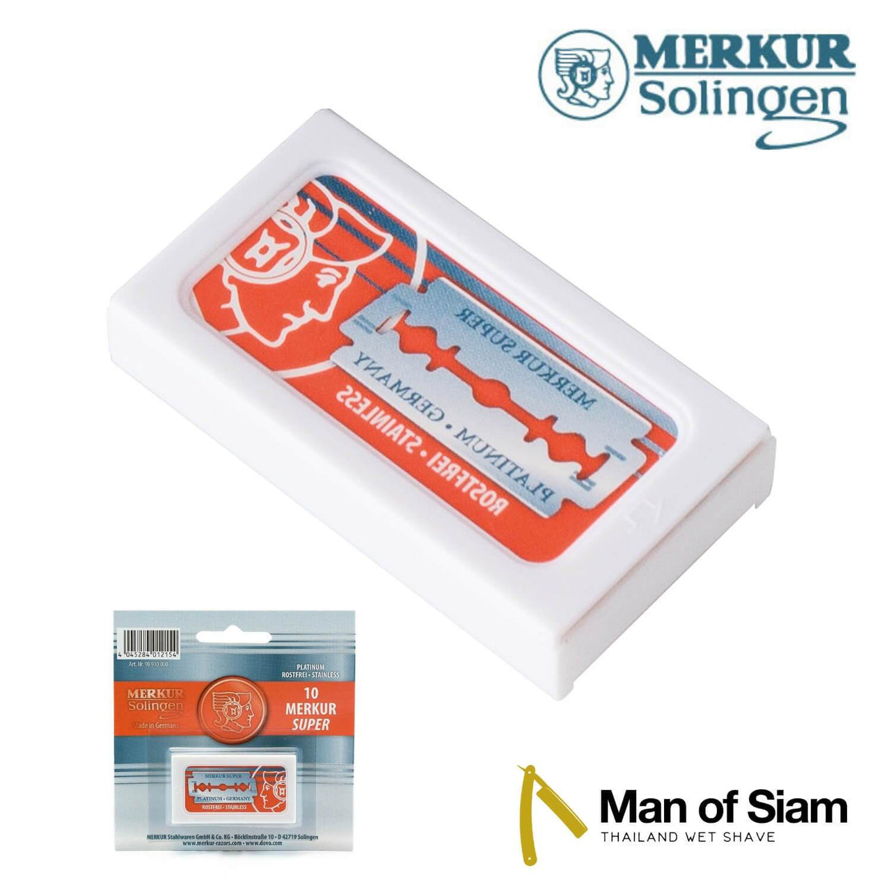 Merkur Super Platinum Razor Blades Man Of Siam Wet Shave Thailand